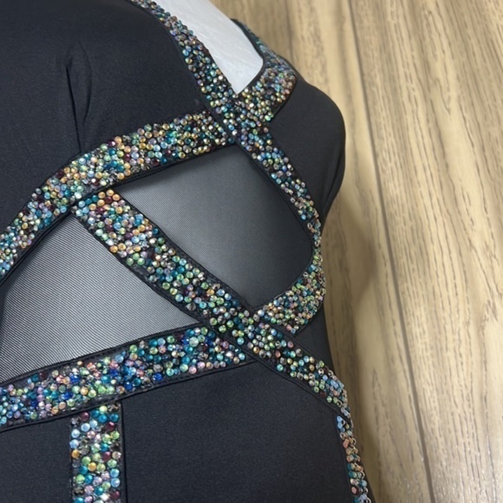 Avec Black Rhinestone Dress - Picture 15 of 16